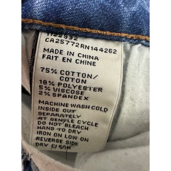 Dex Tuxedo Blue Mid Rise Slim Classic Shorts Stretch Cut Off Womens Size 27 - Picture 6 of 7